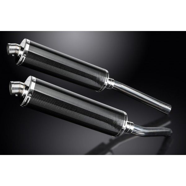 Delkevic slip-on kit Oval Carbon 450mm - DL1000 V STROM (2002-2013)
