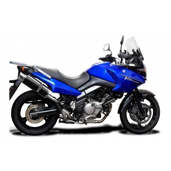 Delkevic slip-on kit Round Carbon 350mm - DL650 V-Strom (2004-2011)