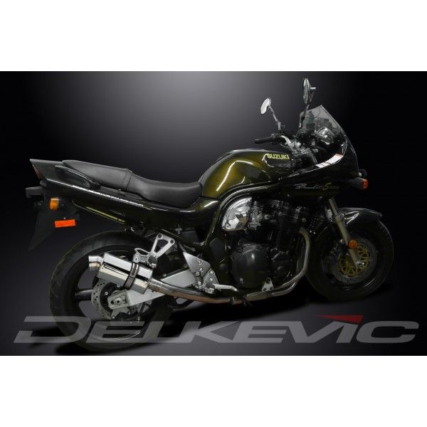 Delkevic volledig systeem Oval RVS 225mm - GSF1200 BANDIT (1995-2007)