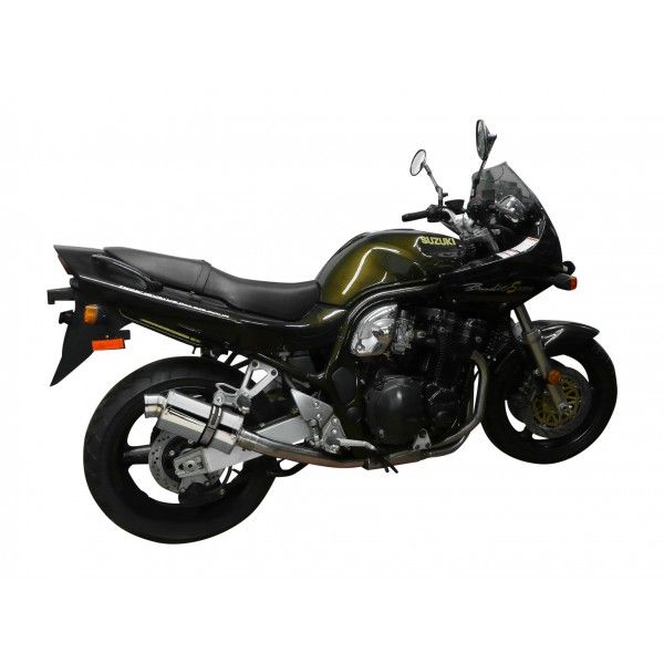 Delkevic volledig systeem Oval RVS 225mm - GSF1200 BANDIT (1995-2007)
