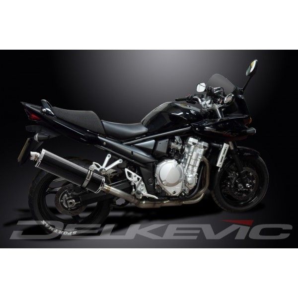 Delkevic volledig systeem Oval Carbon 450mm - GSF1250 BANDIT (2007-2014)