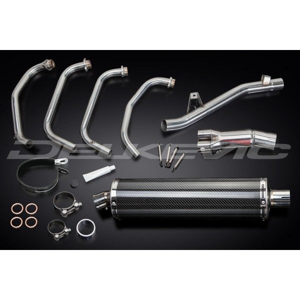 Delkevic volledig systeem Oval Carbon 450mm - GSF650 BANDIT (2005-2007)