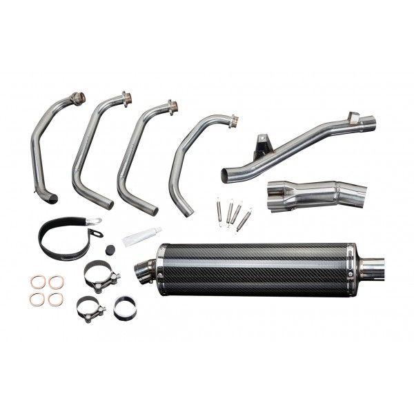 Delkevic volledig systeem Oval Carbon 450mm - GSF650 BANDIT (2005-2007)