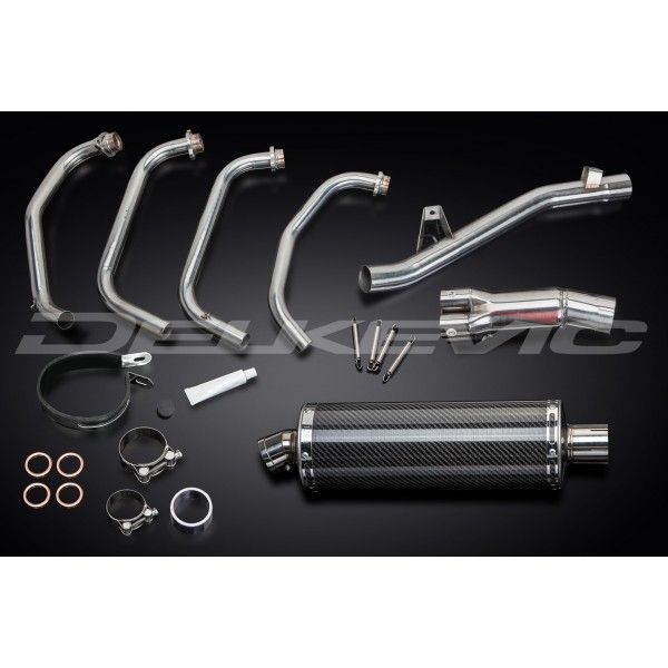 Delkevic volledig systeem Oval Carbon 350mm - GSF650 BANDIT (2005-2007)