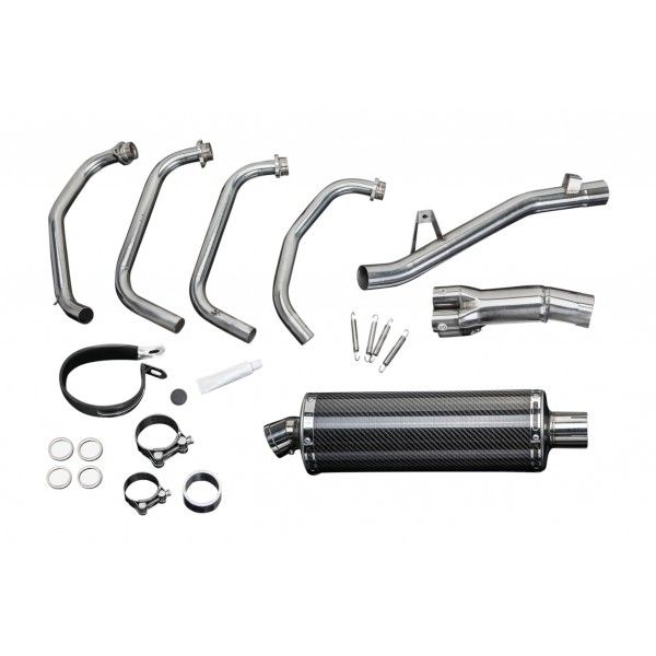 Delkevic volledig systeem Oval Carbon 350mm - GSF650 BANDIT (2005-2007)