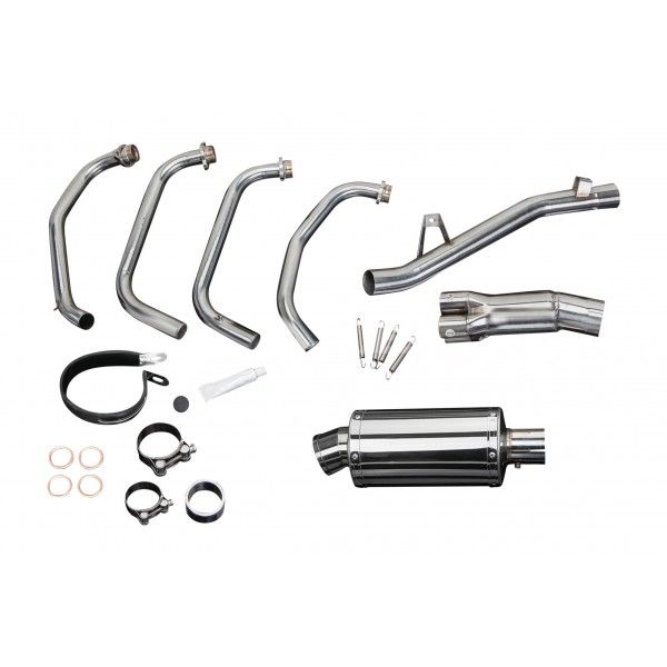 Delkevic volledig systeem Round Carbon 350mm - GSF650 BANDIT (2005-2007)