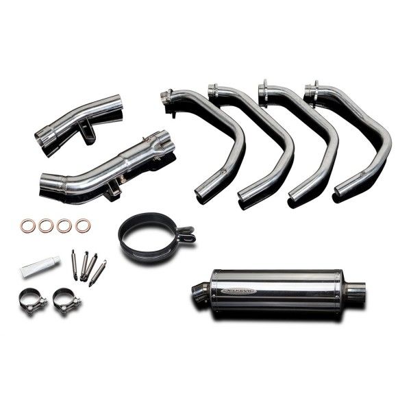 Delkevic volledig systeem Oval RVS 350mm - GSF650 BANDIT (2007-2014)