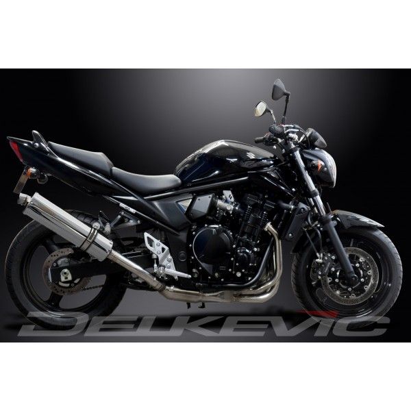 Delkevic volledig systeem Oval RVS 450mm - GSF650 BANDIT (2007-2014)