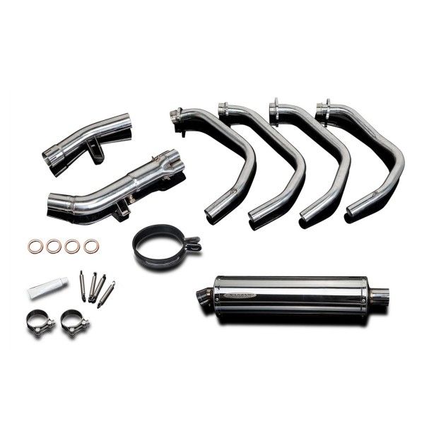 Delkevic volledig systeem Oval RVS 450mm - GSF650 BANDIT (2007-2014)