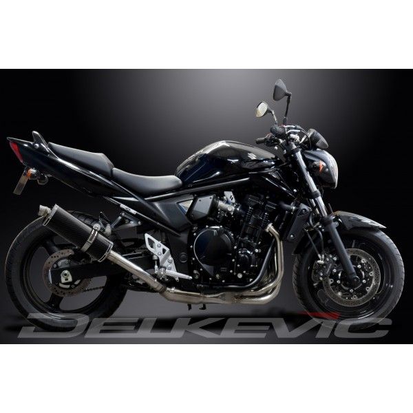 Delkevic volledig systeem Oval Carbon 350mm - GSF650 BANDIT (2007-2014)