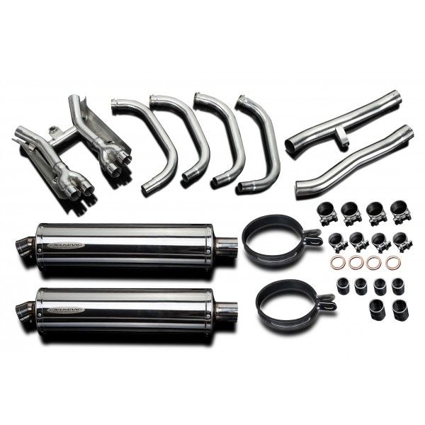 Delkevic volledig systeem Oval RVS 450mm - GSX1400 (2001-2004)