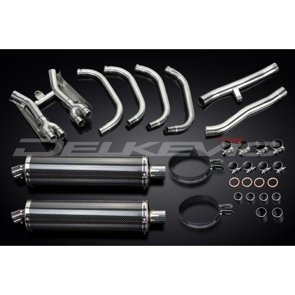 Delkevic volledig systeem Oval Carbon 450mm - GSX1400 (2001-2004)