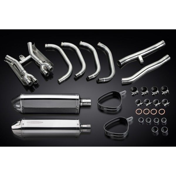 Delkevic volledig systeem Tri-Oval RVS 320mm - GSX1400 (2001-2004)