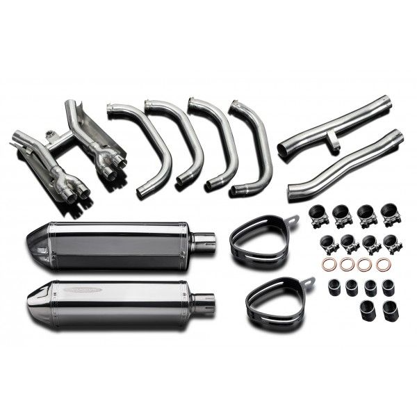 Delkevic volledig systeem Tri-Oval RVS 320mm - GSX1400 (2001-2004)