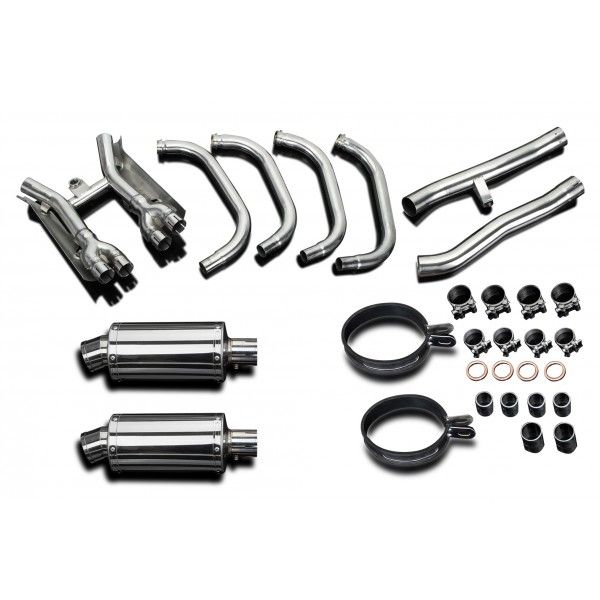 Delkevic volledig systeem Oval RVS 225mm - GSX1400 (2001-2004)
