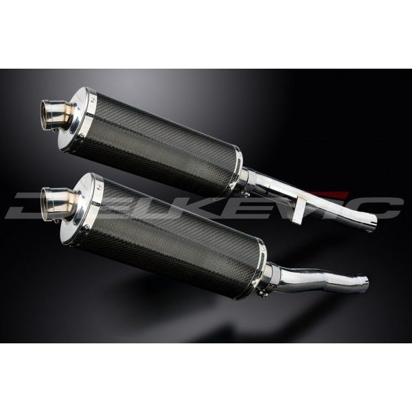 Delkevic slip-on kit Oval Carbon 350mm - GSX1400 K2-K4 (2001-2004)