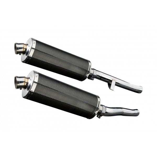 Delkevic slip-on kit Oval Carbon 350mm - GSX1400 K2-K4 (2001-2004)