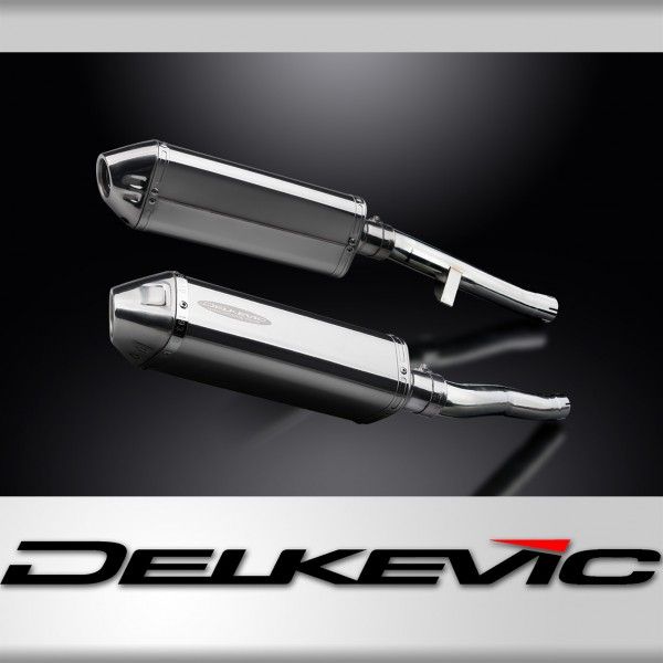 Delkevic slip-on kit Tri-Oval RVS 320mm - GSX1400 K2-K4 (2001-2004)