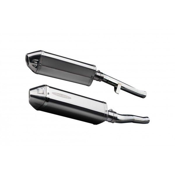 Delkevic slip-on kit Tri-Oval RVS 320mm - GSX1400 K2-K4 (2001-2004)