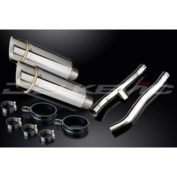 Delkevic slip-on kit Round RVS 200mm - GSX1400 K2-K4 (2001-2004)