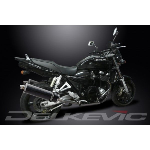 Delkevic slip-on kit Oval Carbon 450mm - GSX1400 K2-K4 (2001-2004)