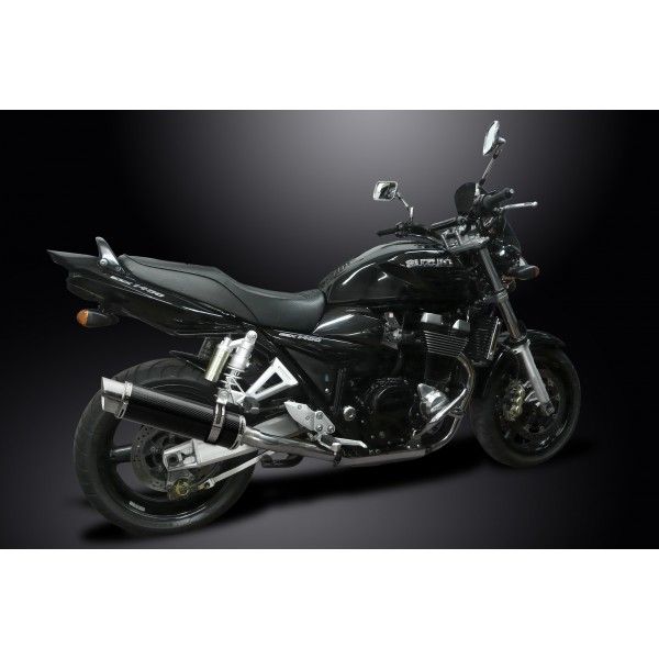 Delkevic slip-on kit Round Carbon 350mm - GSX1400 K2-K4 (2001-2004)