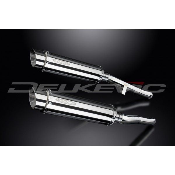 Delkevic slip-on kit Round RVS 350mm - GSX1400 K2-K4 (2001-2004)