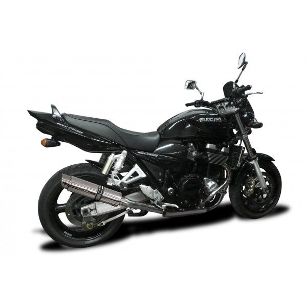 Delkevic slip-on kit Round RVS 350mm - GSX1400 K2-K4 (2001-2004)