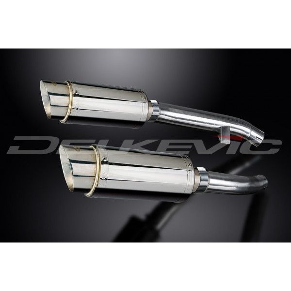 Delkevic slip-on kit Round RVS 200mm - FJR1300 (2000-2005)