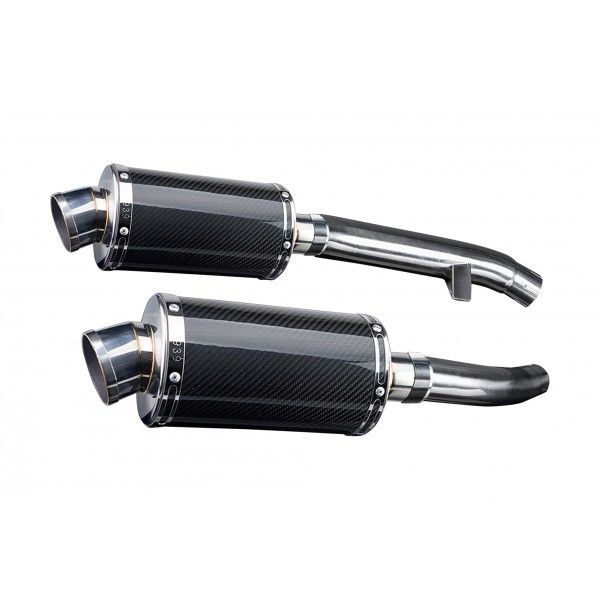 Delkevic slip-on kit Oval Carbon 225mm - FJR1300 (2000-2005)