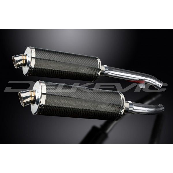 Delkevic slip-on kit Oval Carbon 350mm - FJR1300 (2000-2005)