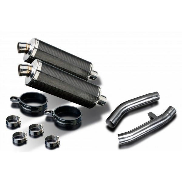Delkevic slip-on kit Oval Carbon 350mm - FJR1300 (2000-2005)