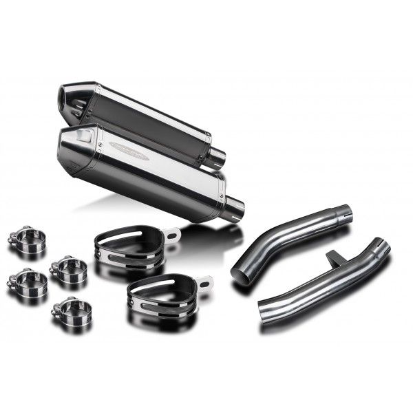 Delkevic slip-on kit Tri-Oval RVS 320mm - FJR1300 (2000-2005)