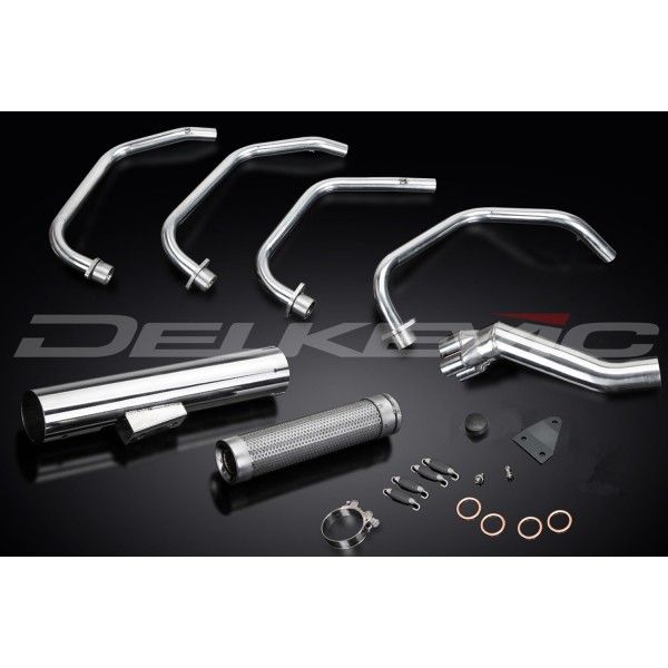 Delkevic volledig systeem Short Straight RVS 350mm - GS1100G (1982-1984)