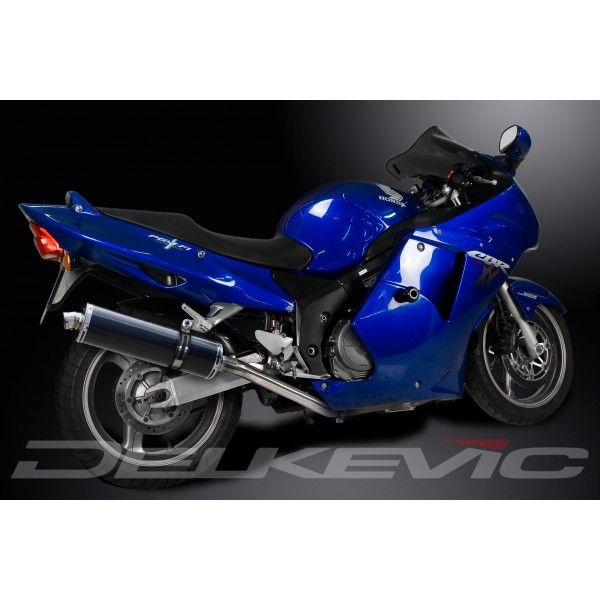 Delkevic volledig systeem Oval Carbon 450mm - CBR1100XX BLACKBIRD (1996-2009)