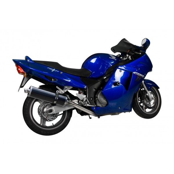 Delkevic volledig systeem Oval Carbon 450mm - CBR1100XX BLACKBIRD (1996-2009)