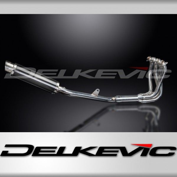Delkevic volledig systeem Round Carbon 350mm - CBR1100XX BLACKBIRD (1996-2009)