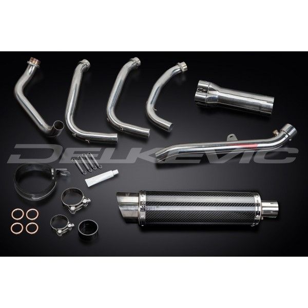 Delkevic volledig systeem Round Carbon 350mm - CBR1100XX BLACKBIRD (1996-2009)