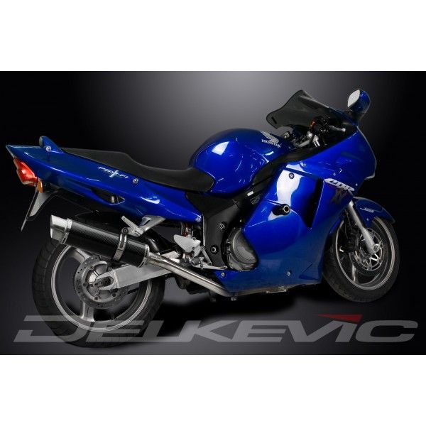 Delkevic volledig systeem Round Carbon 350mm - CBR1100XX BLACKBIRD (1996-2009)