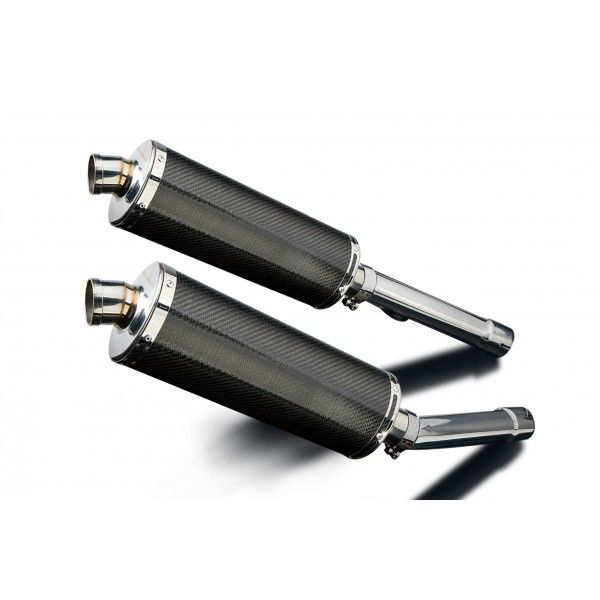 Delkevic slip-on kit Oval Carbon 350mm - CBR1100XX BLACKBIRD (1996-2009)