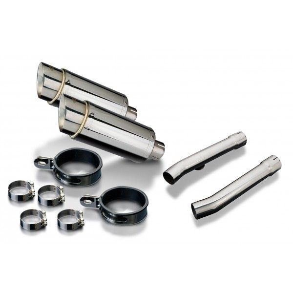 Delkevic slip-on kit Round RVS 200mm - CBR1100XX BLACKBIRD (1996-2009)