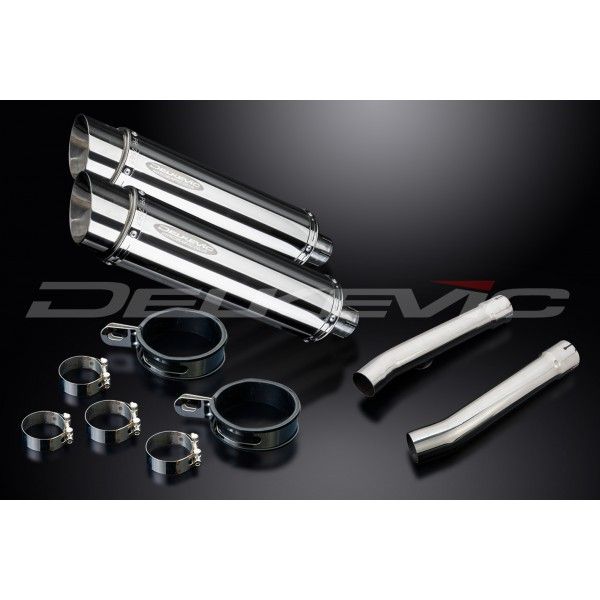 Delkevic slip-on kit Round RVS 350mm - CBR1100XX BLACKBIRD (1996-2009)