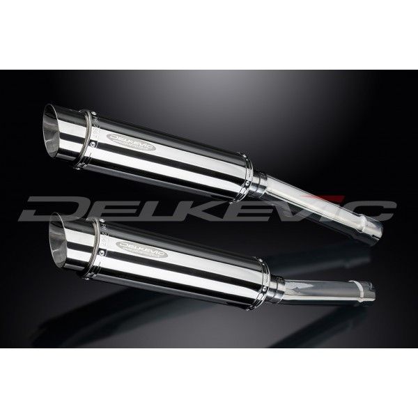 Delkevic slip-on kit Round RVS 350mm - CBR1100XX BLACKBIRD (1996-2009)