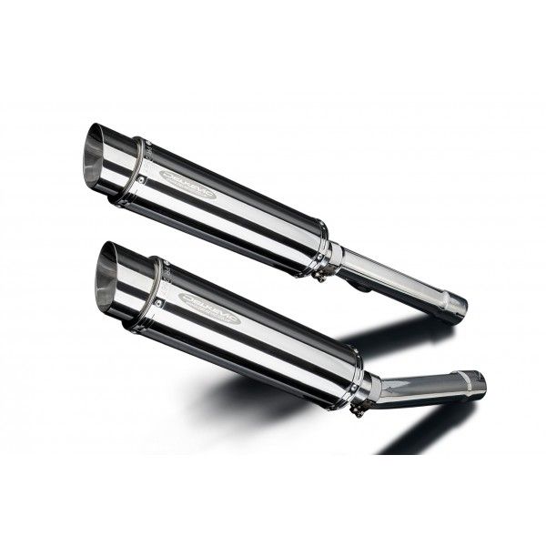 Delkevic slip-on kit Round RVS 350mm - CBR1100XX BLACKBIRD (1996-2009)