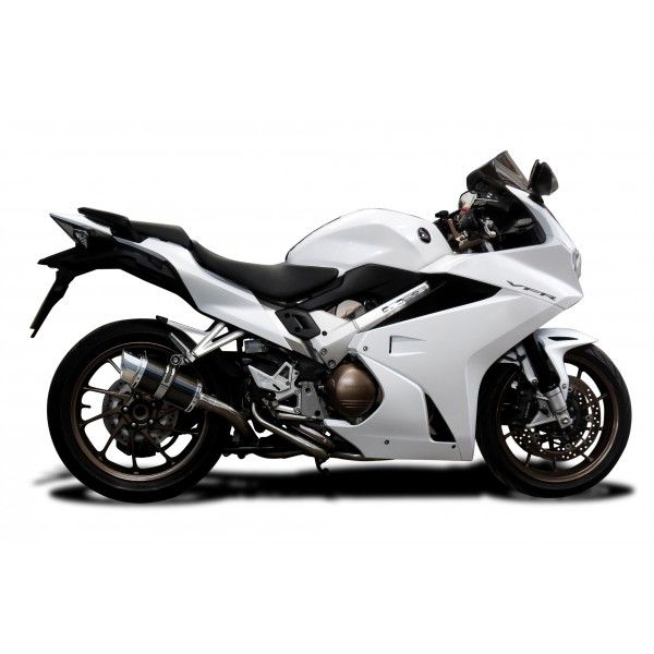 Delkevic volledig systeem Round Carbon 200mm - VFR800F 14-19 VFR800X 15-6