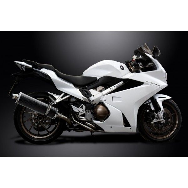 Delkevic volledig systeem Oval Carbon 450mm - VFR800F 14-19 VFR800X 15-12