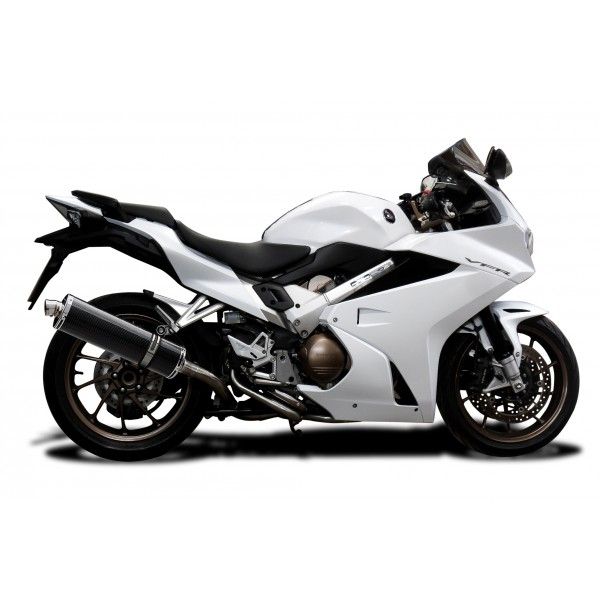 Delkevic volledig systeem Oval Carbon 450mm - VFR800F 14-19 VFR800X 15-12