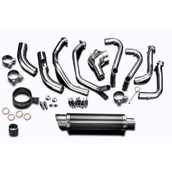 Delkevic volledig systeem Round Carbon 350mm - VFR800F 14-19 VFR800X 15-17