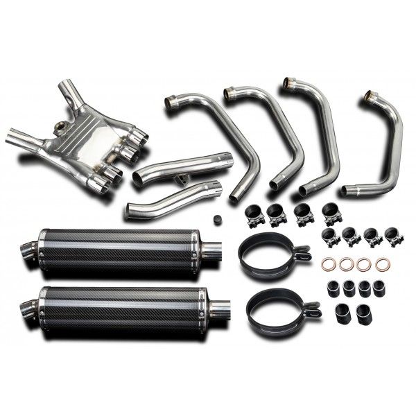 Delkevic volledig systeem Oval Carbon 450mm - FJ1200 (1TX) (1986-1987)