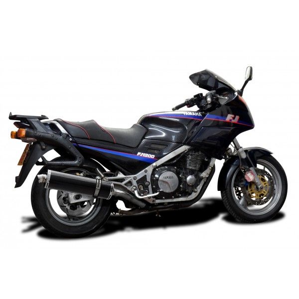 Delkevic volledig systeem Oval Carbon 450mm - FJ1200 (3CV) (1988-1990)